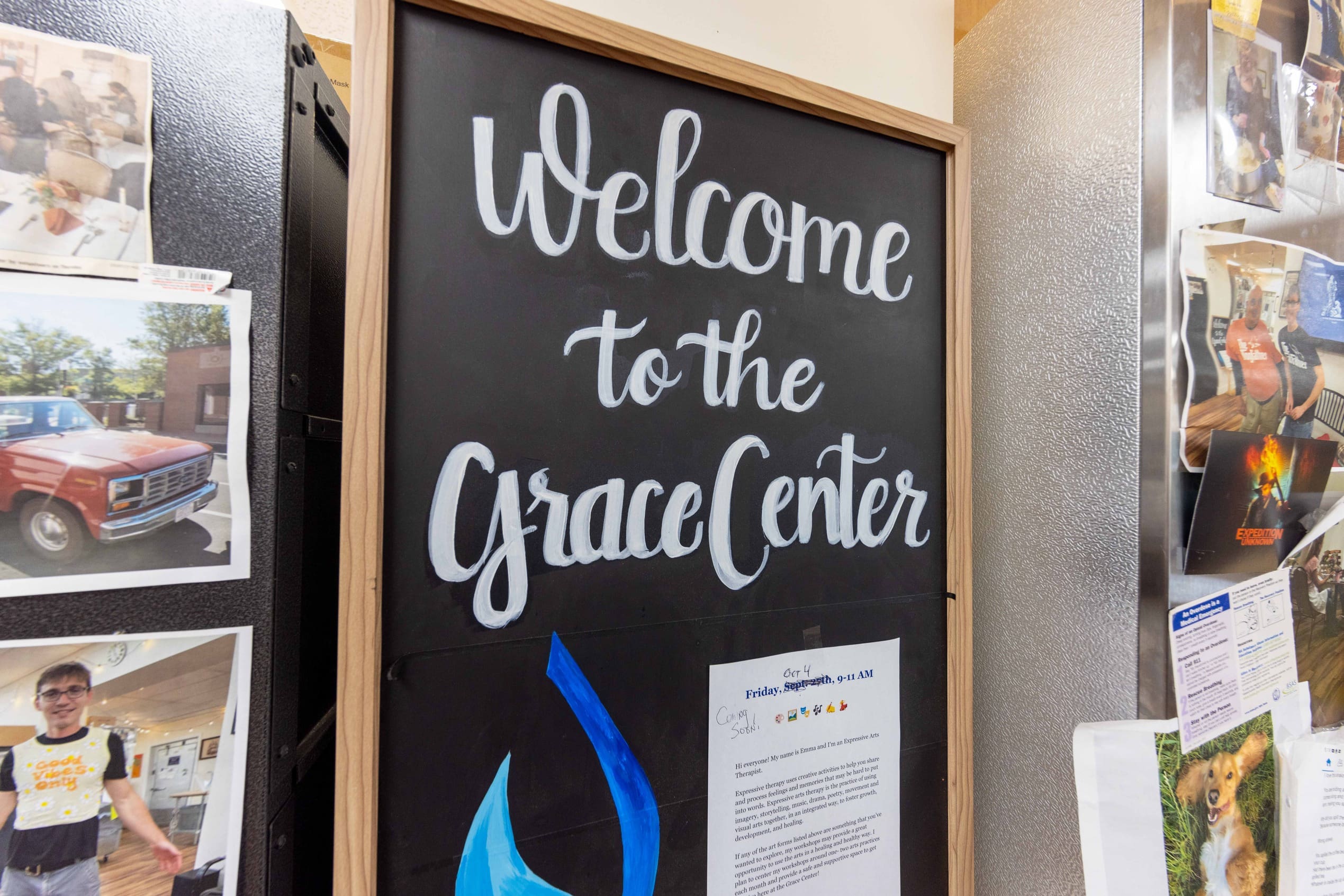 The Grace Center sign