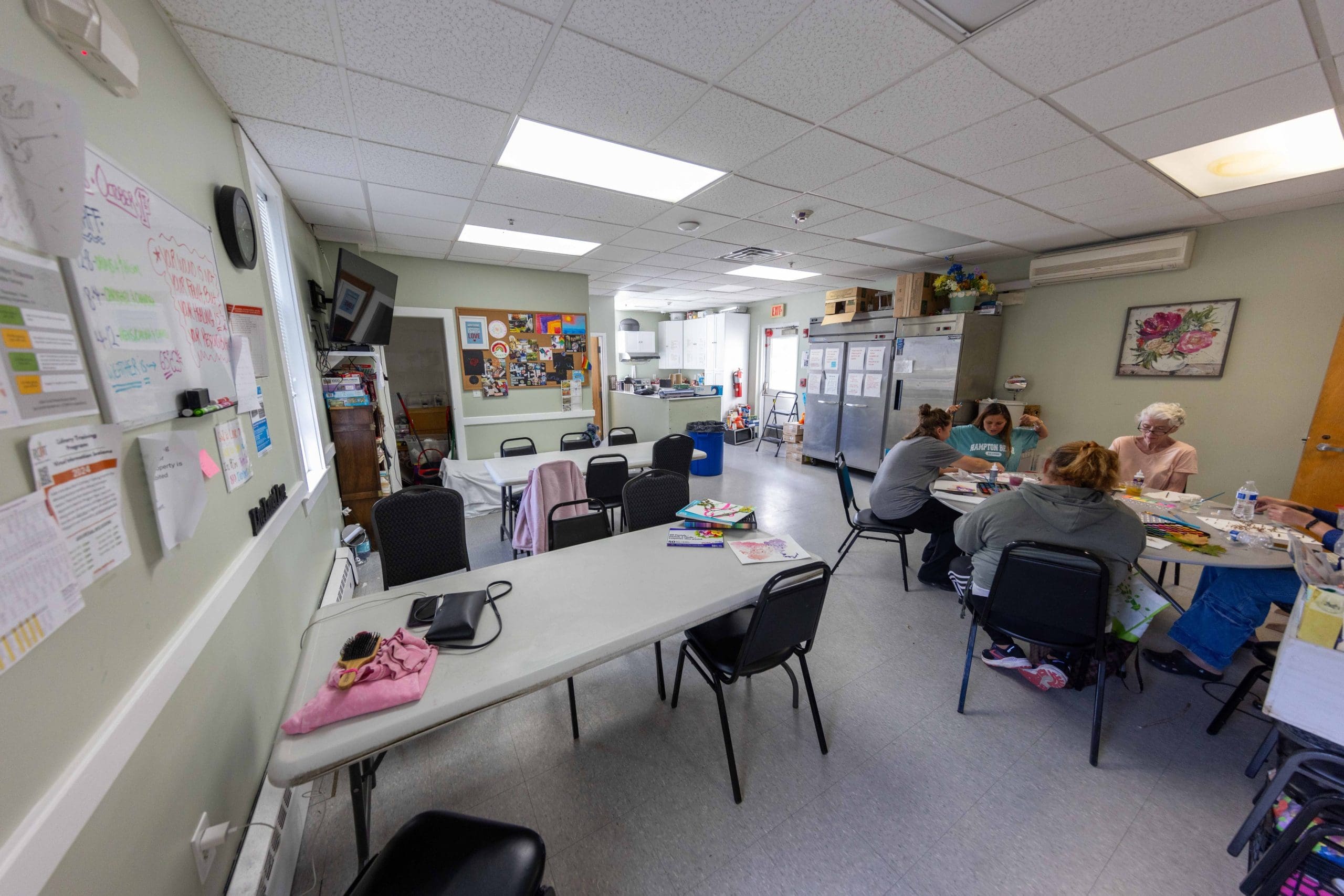 Interior of the River House women's shelter in MA.