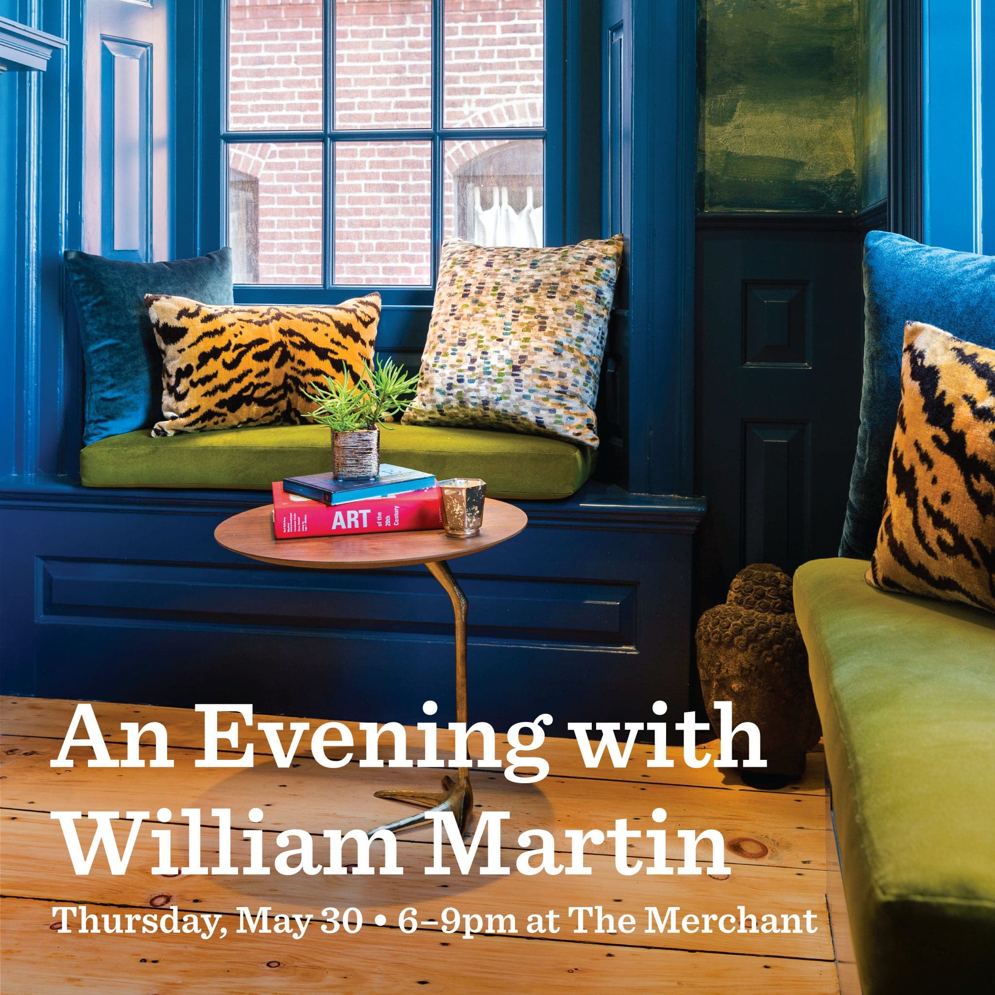 A flyer fpr "An Evening with William Martin"