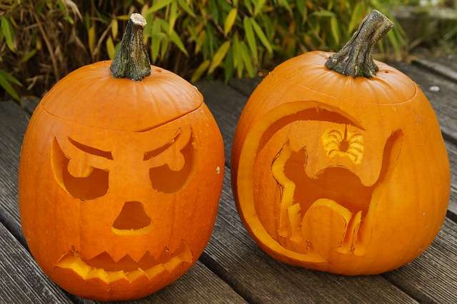 Carved pumpkins