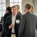 Guests and sponsors mingle at Breaking Bread, Building Hope