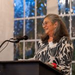 Honoree Karen Andrew, Lifebridge Kitchen Manager, shares her story at Breaking Bread, Building Hope